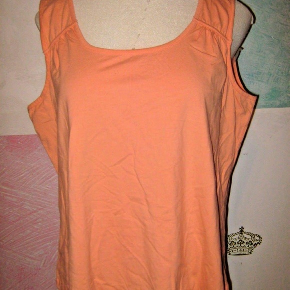 Tops - Light Bright Orange Stretch Knit Tank Top 3X NEW Tops - Light Bright Orange Stretch Knit Tank Top 3X NEW
